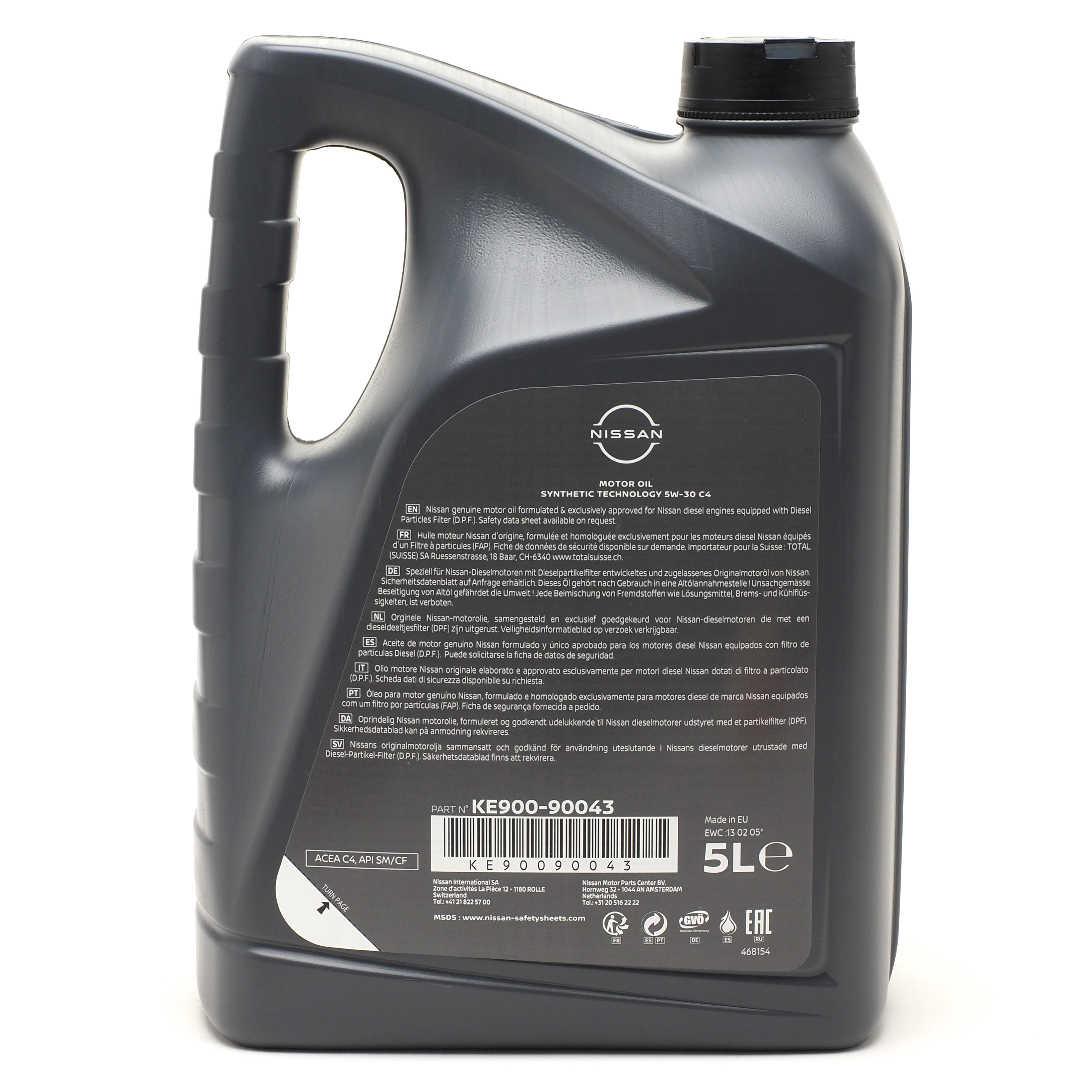 Original Nissan 5W-30 C4 DPF Motoröl 5l Kanister